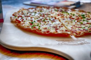 Elzasser pizza Flammekucke le chateaudemamere